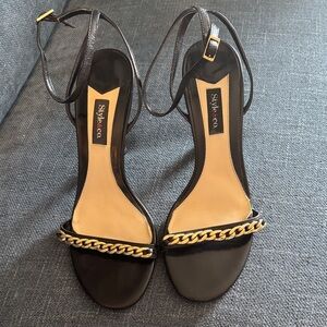 Style & Co black heeled sandals